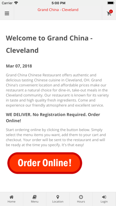 How to cancel & delete Grand China Cleveland from iphone & ipad 1