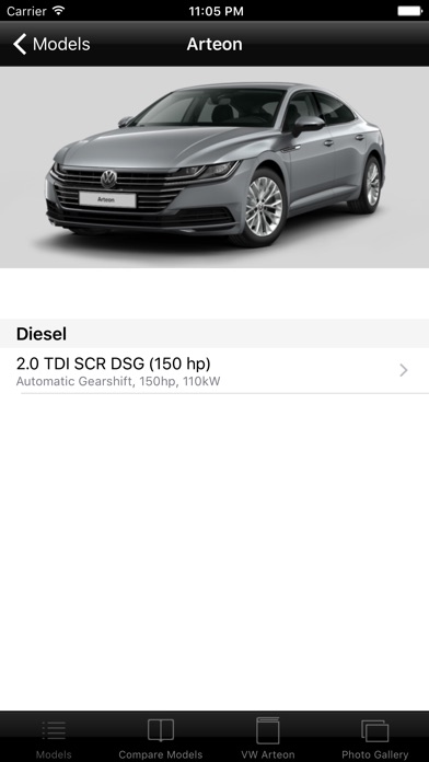 CarSpecs VW Arteon 2017 screenshot 2