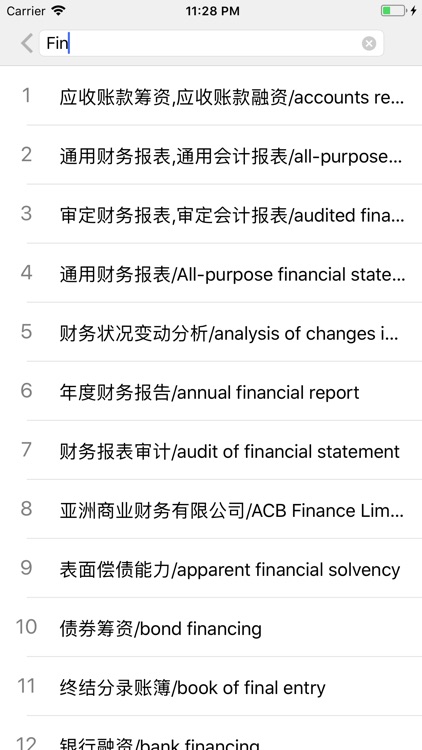 会计专业英语词汇大全-超大词汇量中英文会计词典 screenshot-6