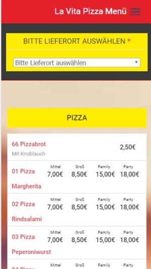 Pizzaservice La Vita(圖2)-速報App