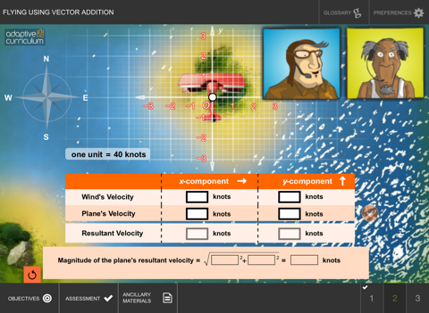 Flying Using Vector Addition screenshot 3