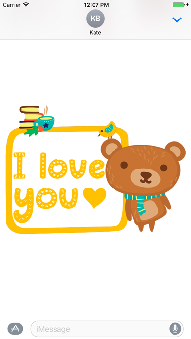 Beary Lovely Emoji and Sticker screenshot 3