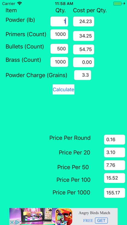 ReloaderCalculator