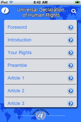 Declaration of Human Rights screenshot 2