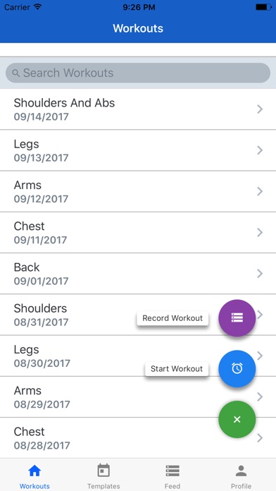 Workout Keeper screenshot 3