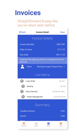 TimeRush Timesheets & Invoices(圖4)-速報App