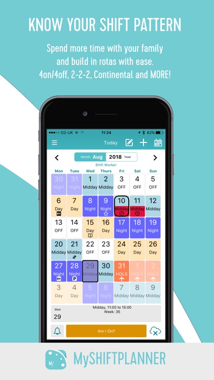 My Shift Planner - Calendar