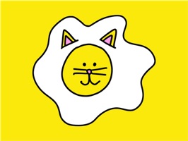 Cats love eggs