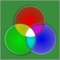 This app produces blank, full-screen colors in primary (red, green, blue), secondary (magenta, cyan, yellow), terciary (white), and custom color settings