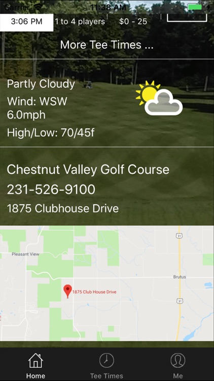 Chestnut Valley Golf Tee Times