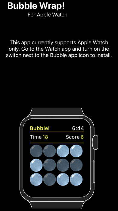 Bubble! A Game for Apple Watch screenshot 1