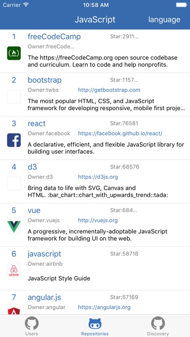 GitHub55 - Programming ranking screenshot 3