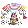Animated Birthday Sticker Ver1