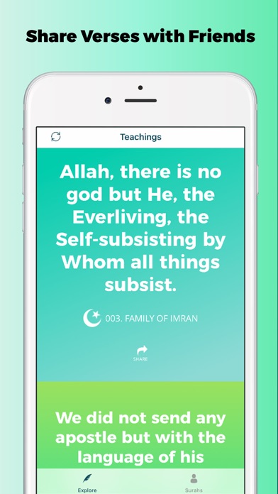 Quran Surah & Ayah Muslim App screenshot 2