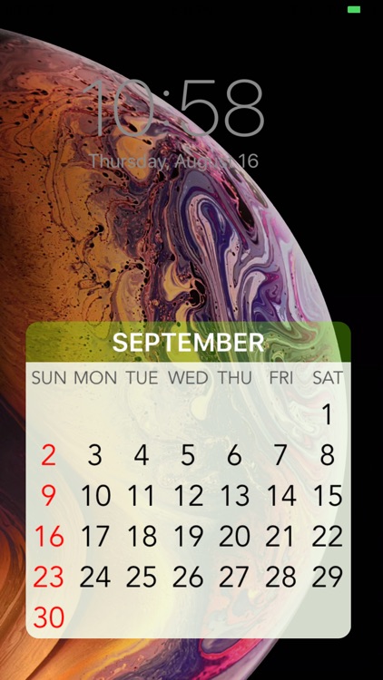 Wallpaper Calendar!
