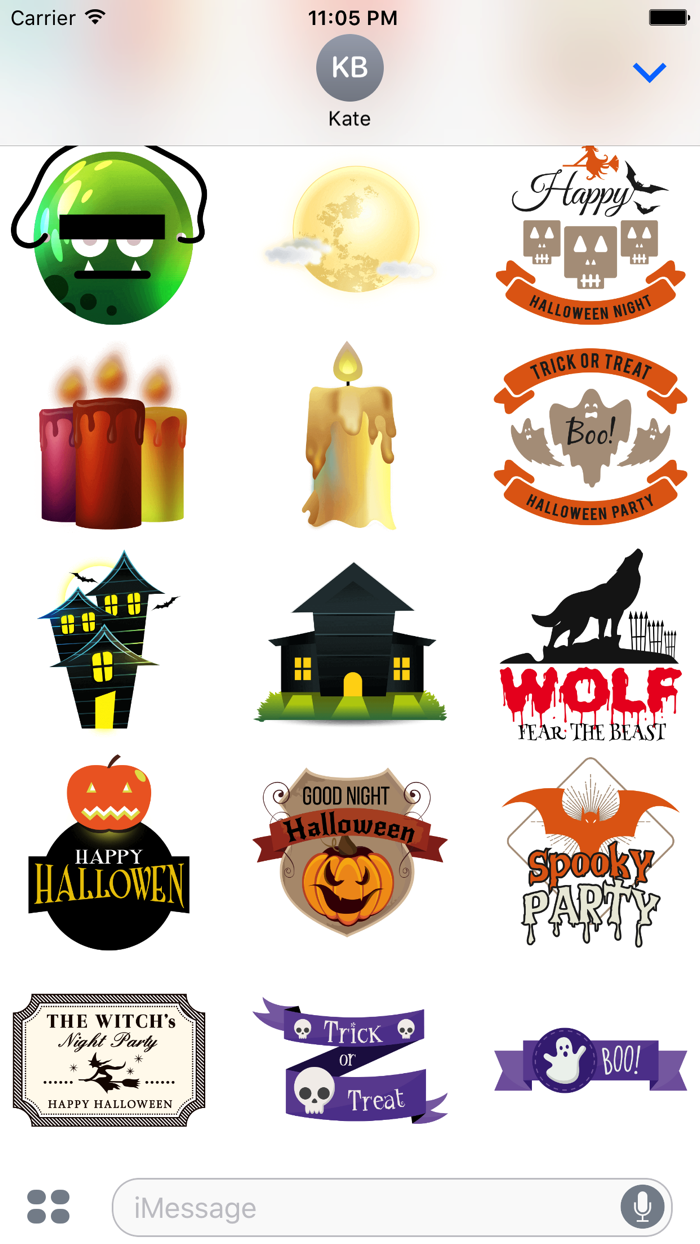 Halloween - Realistic Elements  Badge  Quotes