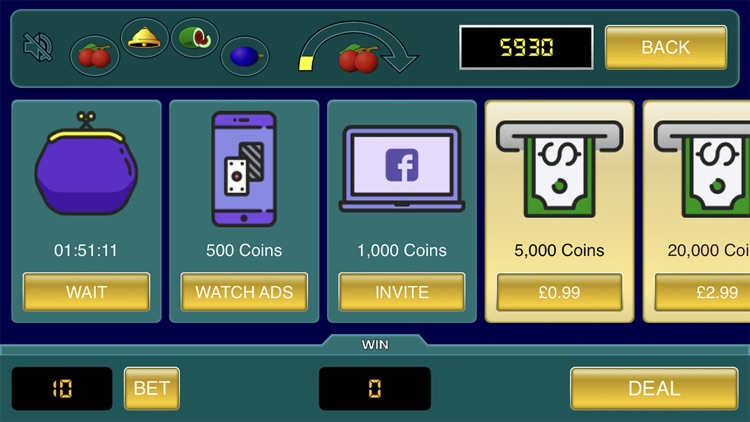 FruitPoker Classic Video Poker