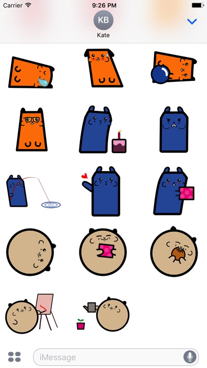 Animated CUTEsy HAMSTEr Sticker for iMessage