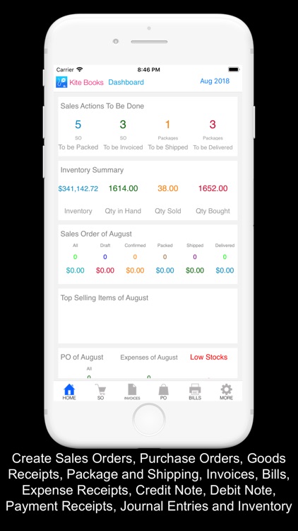 Kite Books Invoice Inventory