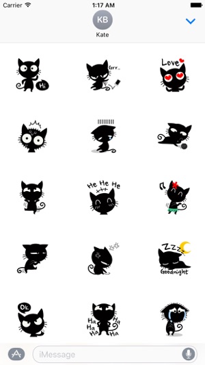 Funny Black Cat Stickers(圖1)-速報App