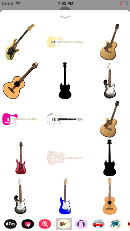 Groovy Guitar Stickers