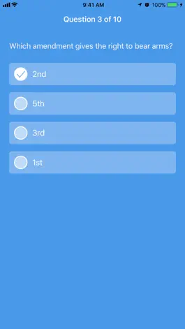 Game screenshot The Amendments Quiz hack