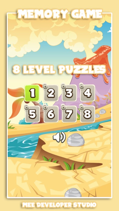 Dinosaur 3 Match Memory Puzzle screenshot 2
