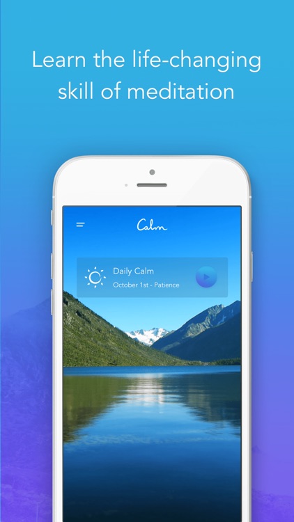 Calm: Meditation to Relax, Focus & Sleep Better