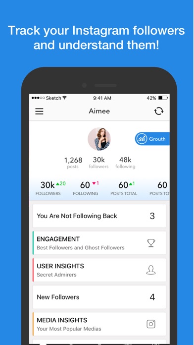 Followers Tracker - Ins Report App Download - Android APK - 392 x 696 jpeg 42kB