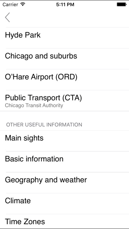 Chicago. City map