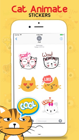 Animated CAT HEADS Stickers - CatsEmoji(圖2)-速報App