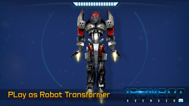 VR Flying Iron Robot Transform screenshot-4