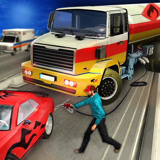 Real City Gas Station Truck 3D icon