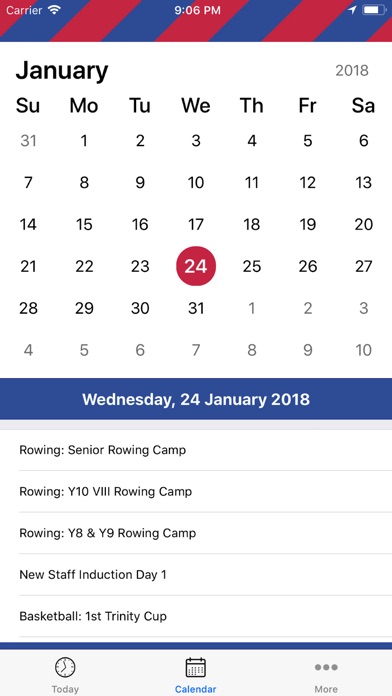 SJC 2018 Calendar screenshot 2