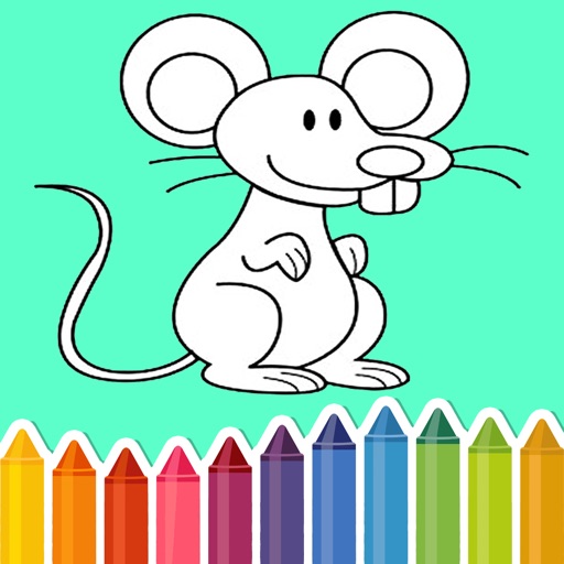 Mouse Hamster Coloring Book Games Icon