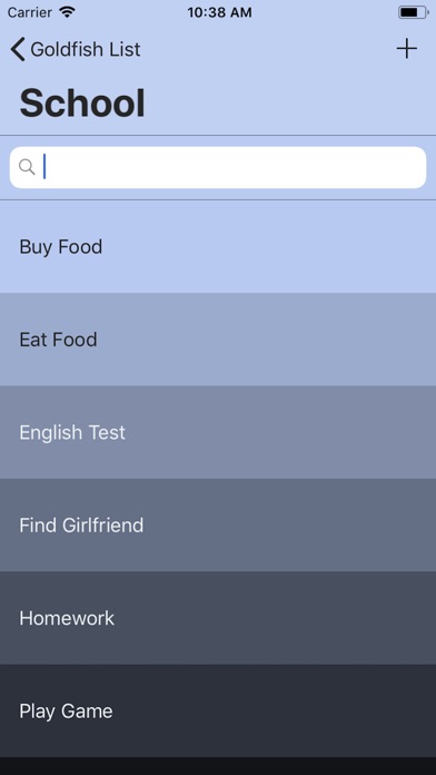 Goldfish List screenshot 2