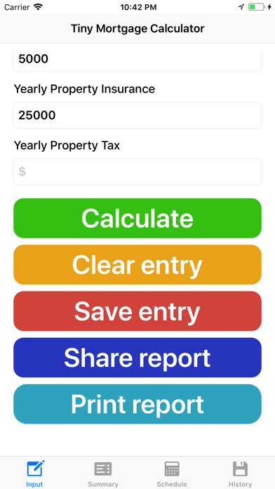Tiny Mortgage Calculator PRO screenshot 2