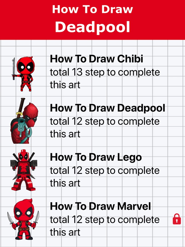 draw deadpool on the app store draw deadpool on the app store