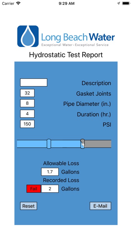 Hydrostatic Test