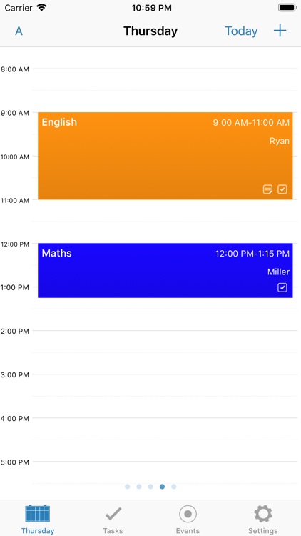 Timetable - Studies and Tasks