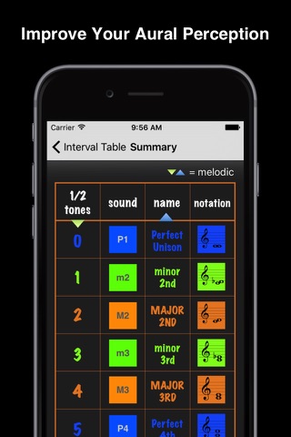 Interval Table screenshot 2