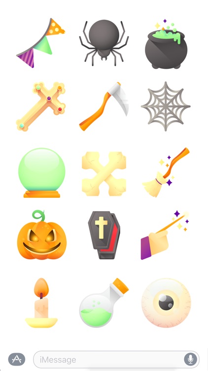 Halloween Night stickers.