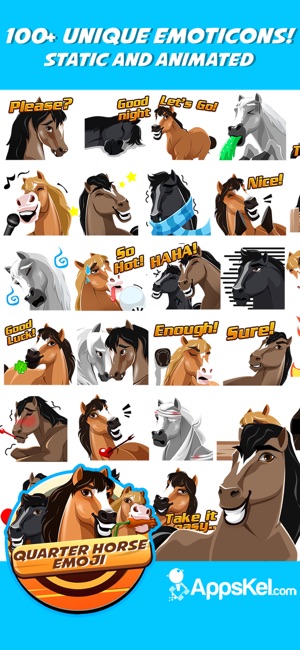 American Quarter-Horse Emoji(圖2)-速報App