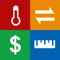 SWAP units by pressing button on keypad (lower left)