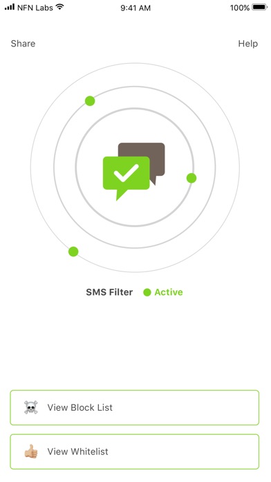 SMS Filter screenshot 2