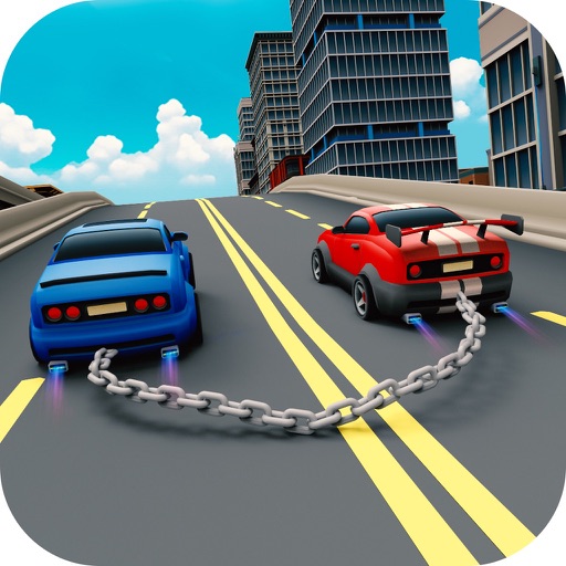 Toon Chained Cars Racing Game iOS App