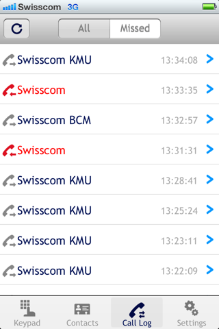 Swisscom BCM screenshot 3