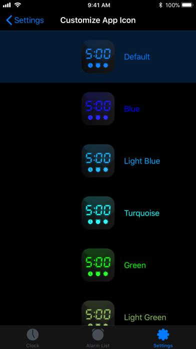 Alarm Clock Colors screenshot 2