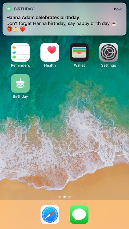 Birthday's Reminder App