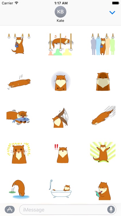 Cute Otter - Ottermoji Sticker